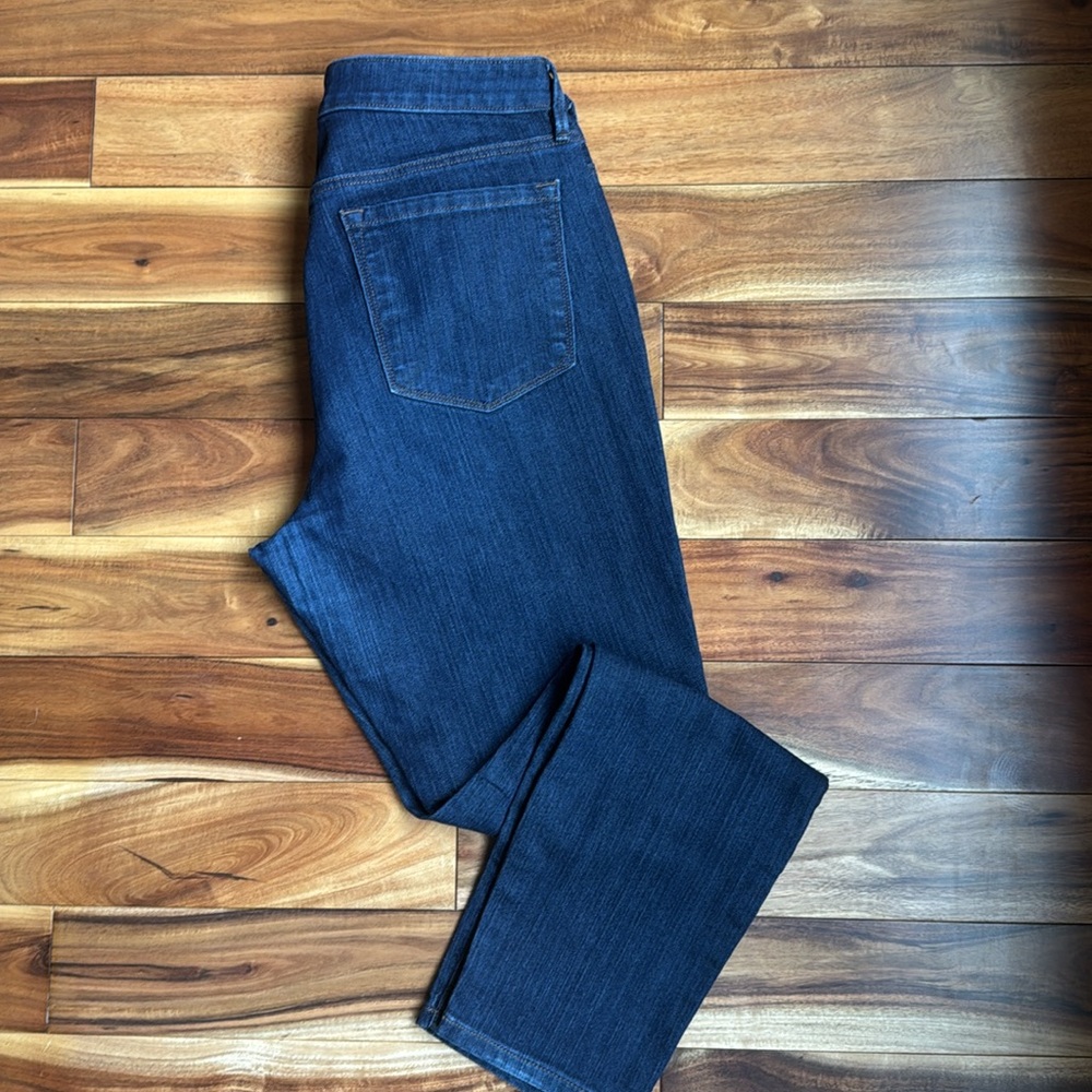 Ann Taylor Loft Outlet Women’s Curvy Skinny Blue Jeans 12 Classic Everyday